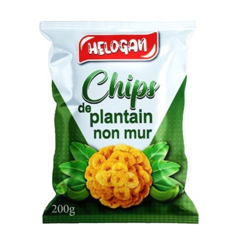 Chips de Plantain Non Mûr Helogan 200g